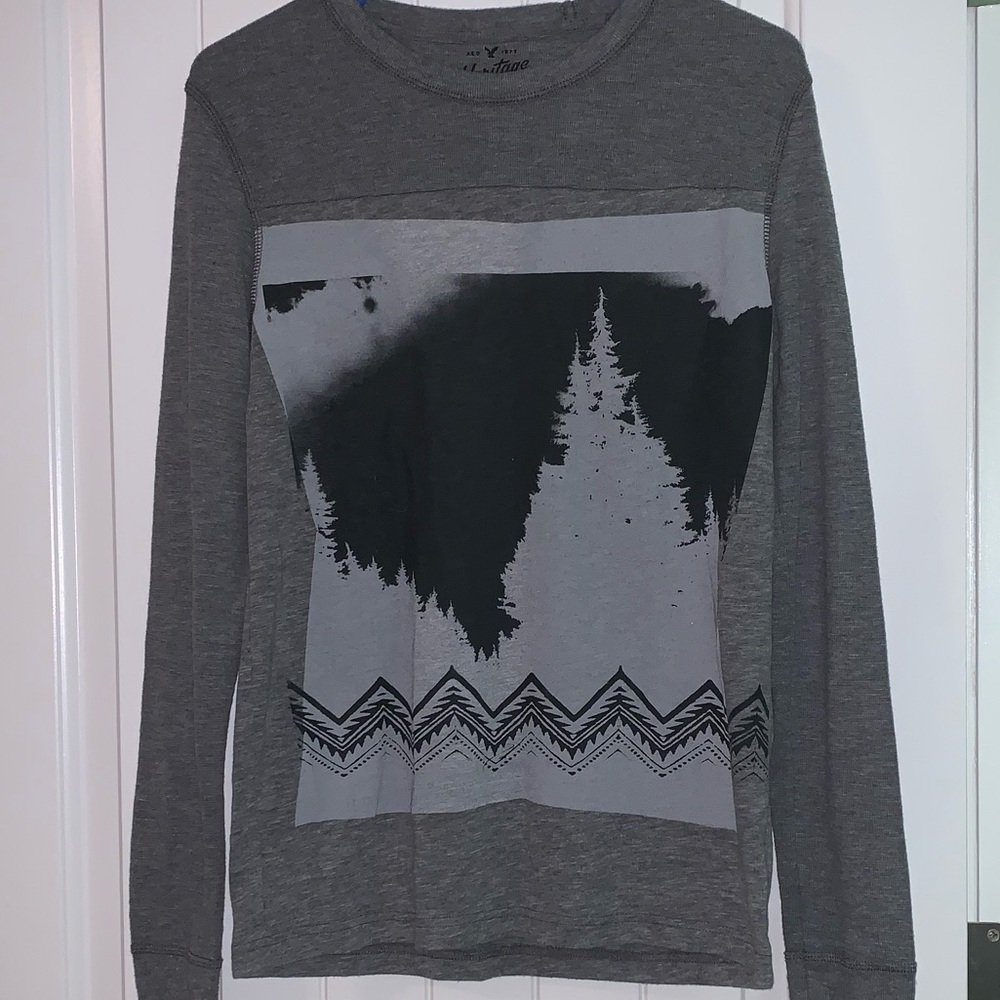 American eagle men’s thermal mountain shirt